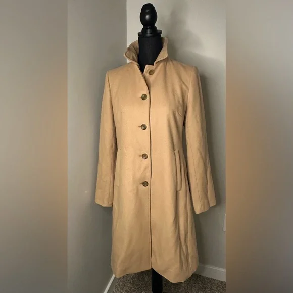 BANANA REPUBLIC Elegant Tan Women's Car Coat - Picture 1 of 4